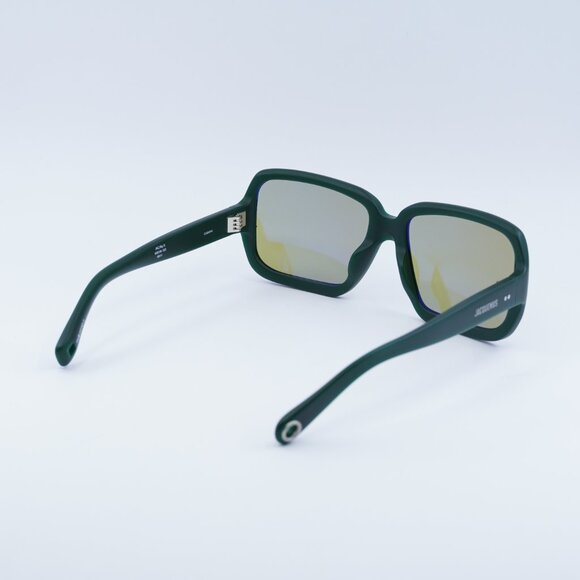 Jacquemus CABANA JAC/86 C3 Sunglasses Matte Green Square Frame, Green Lenses main image 10